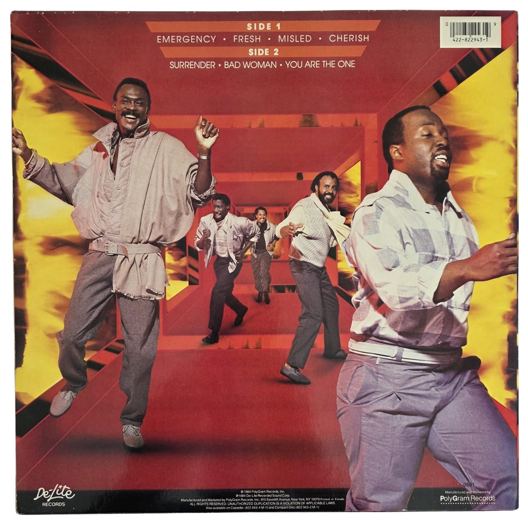Robert Bell Signed Kool & the Gang Emergency Album COA Proof Autographed Vinyl Record