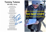 Tommy Tutone Signed 867 5309 Jenny Lyrics Sheet COA Exact Proof Autographed