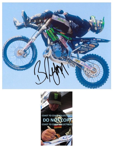 Brian Deegan Signed 8x10 Photo COA Proof Autographed Freestyle Motocross Rider