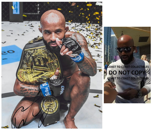 Demetrious Johnson Signed 8x10 Photo COA Exact Proof Autographed MMA UFC
