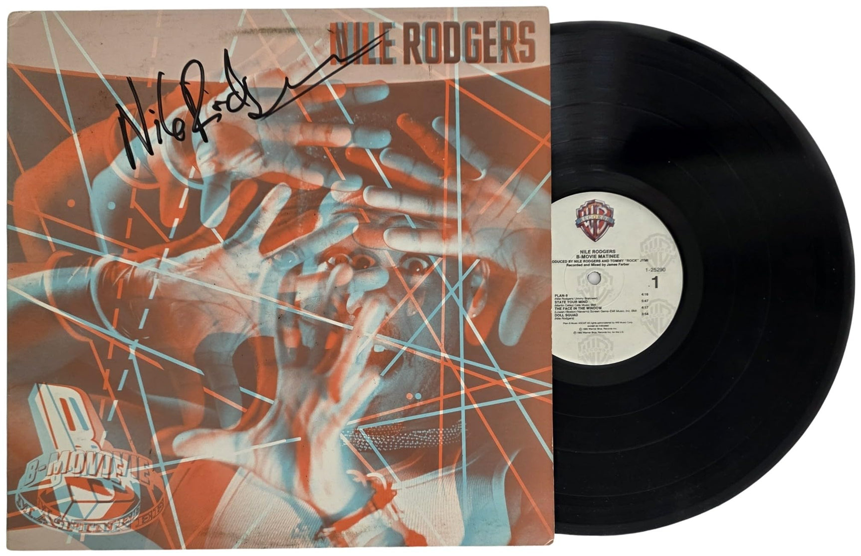 Nile Rodgers Signed B - Movie Matinee Album COA Exact Proof Autographed Vinyl Record