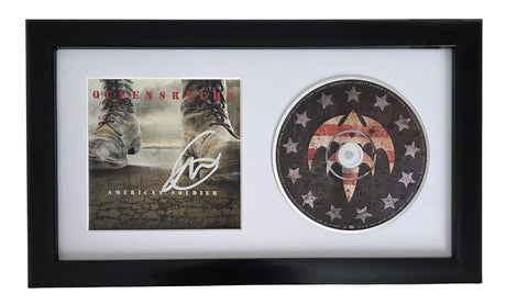 Geoff Tate Signed Queensryche American Soldier CD Framed COA Proof Autographed Framed CD 12x7