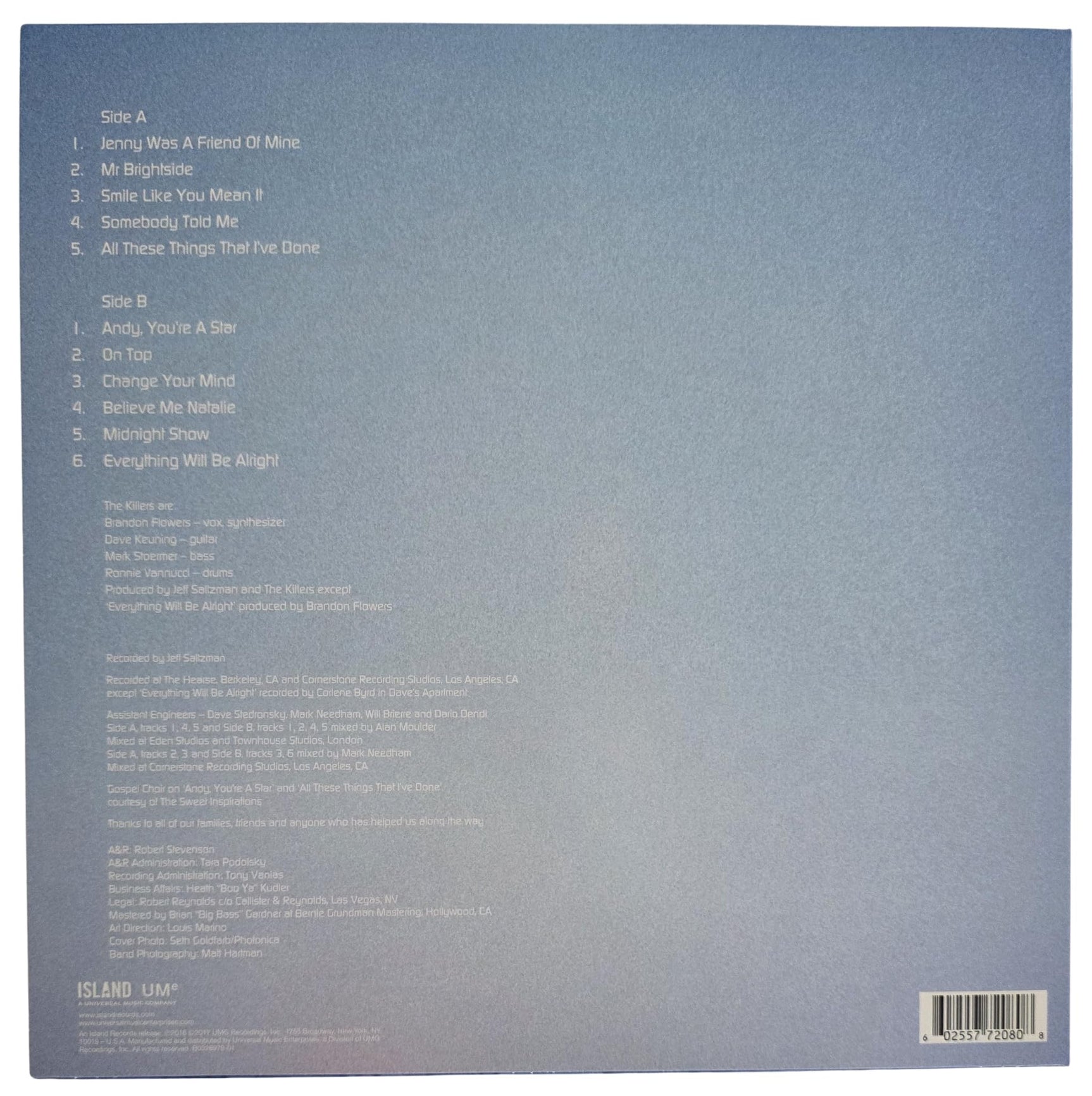 Brandon Flowers Signed The Killers Hot Fuss Album COA Proof Autographed Vinyl Record