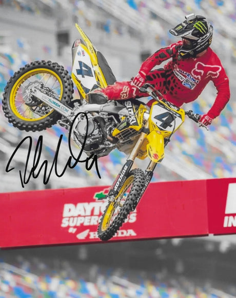 Ricky Carmichael Signed 8x10 Photo COA Proof Autographed Supercross Motocross Rider