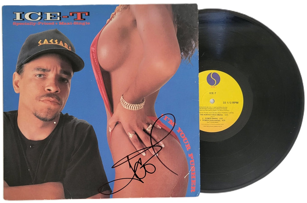 Ice T Signed I'm Your Pusher Album COA Exact Proof Autographed Vinyl Record STAR