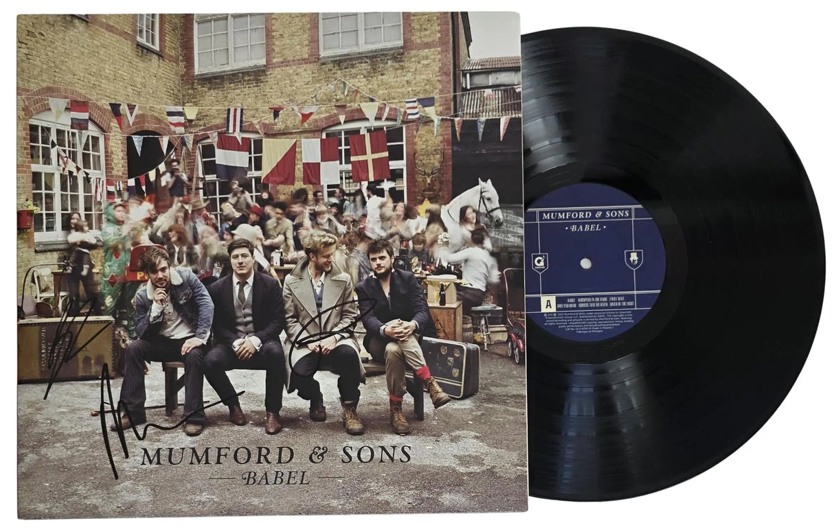 Mumford & Sons Signed Babel Album Exact Proof COA Autographed Vinyl Record