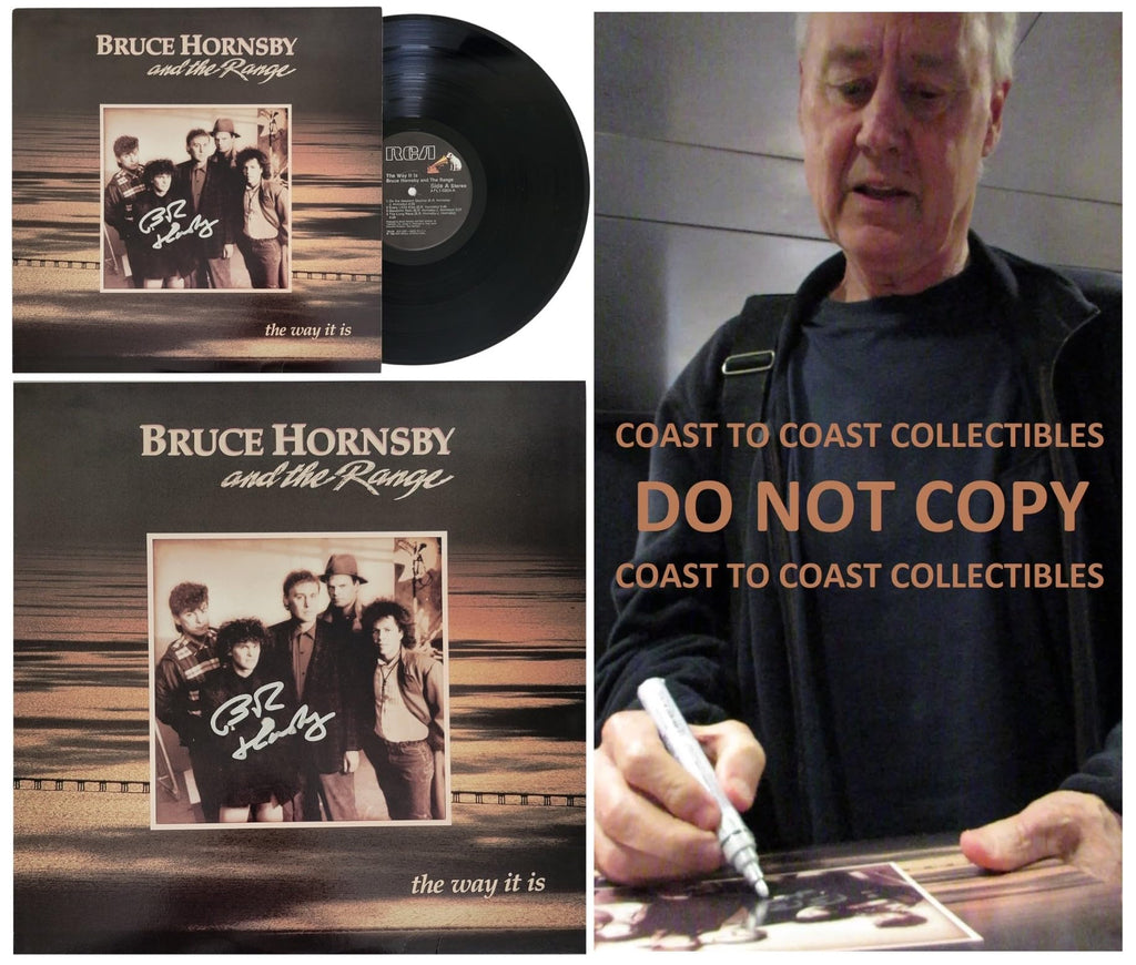 Bruce Hornsby Signed The Way It Is Album COA Proof Vinyl Record Autographed