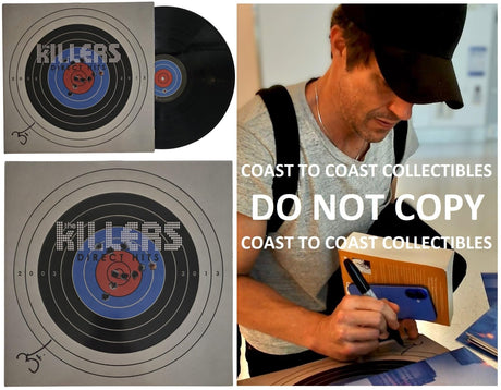Brandon Flowers Signed The Killers Direct Hits Album COA Proof Autographed Vinyl Record