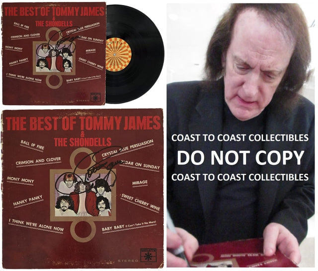 Tommy James Signed Best of The Shondells Album COA Exact Proof Autographed Vinyl Record