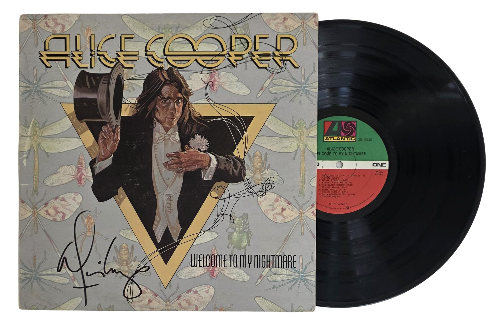 Alice Cooper Signed Welcome to My Nightmare Album COA Proof Autographed Vinyl Record