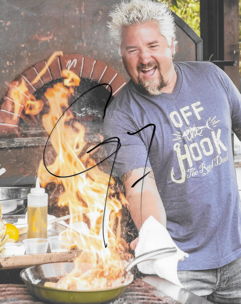 Guy Fieri signed 8x10 photo Proof COA autographed Diners Drive ins and Dives STAR