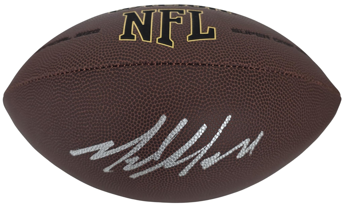 Mike Macdonald Signed Football COA Exact Proof Autographed Seattle Seahawks