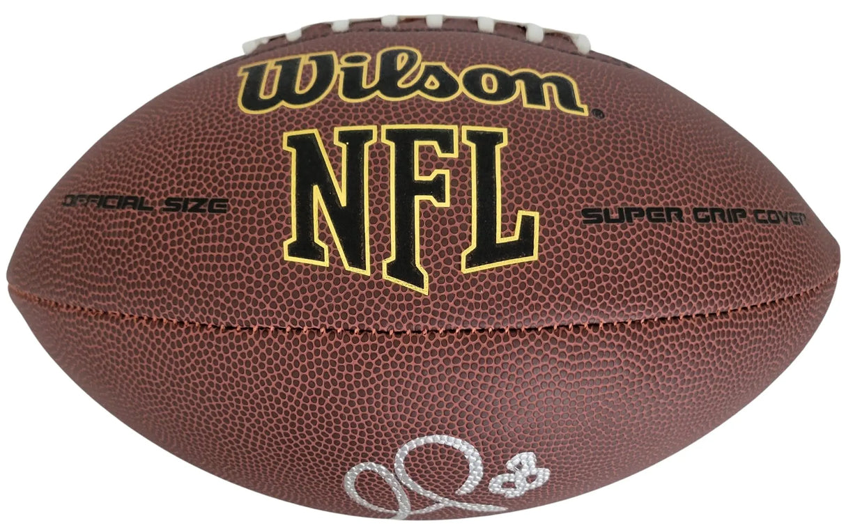 Antonio Pierce Signed Football Proof COA Autographed Las Vegas Raiders Giants