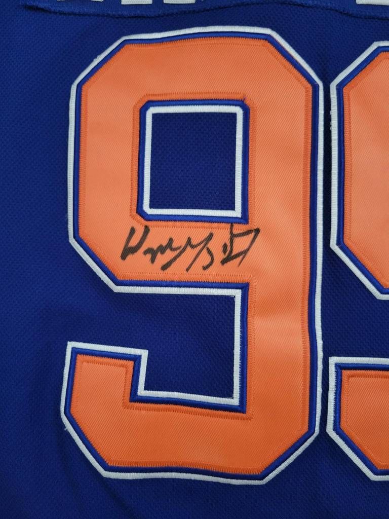 Wayne Gretzky signed Edmonton Oilers Hockey Jersey exact proof COA autographed