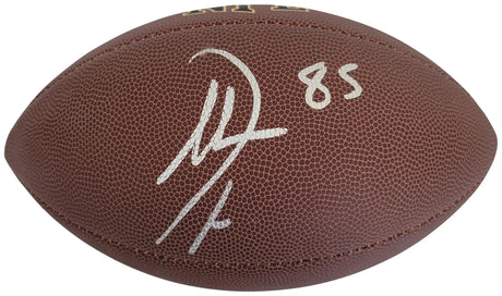 Antonio Gates Signed Football Proof COA Autographed San Diego Chargers HOF