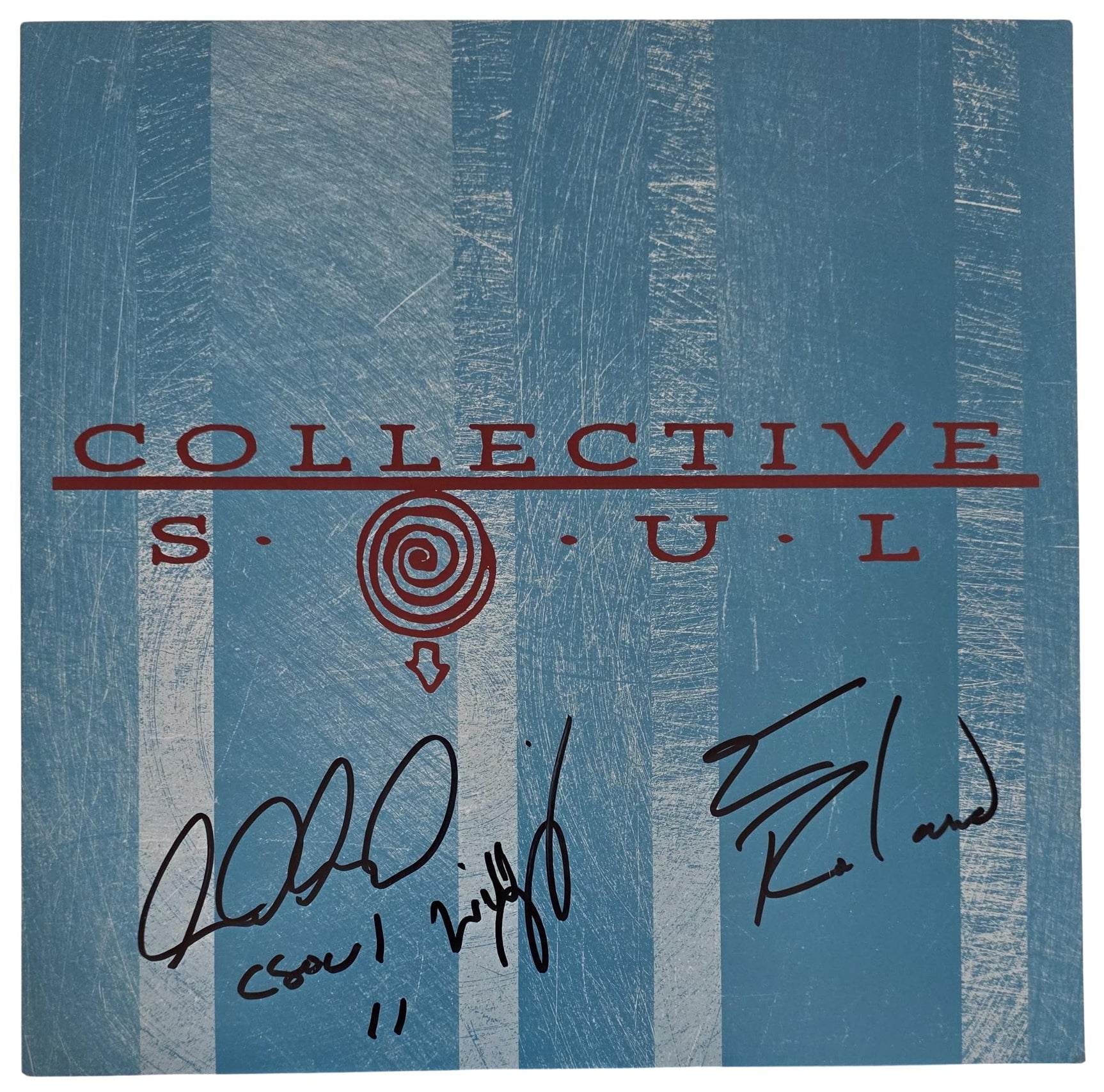 Collective Soul Band Signed Album COA Proof Autographed Vinyl Record Ed Roland Dean Roland Will Turpin