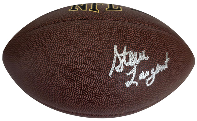 Steve Largent Signed Football Proof Beckett COA Autographed Seattle Seahawks Tulsa Golden Hurricane