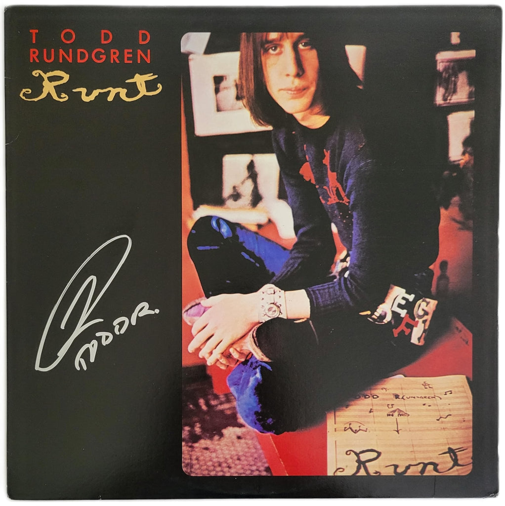 Todd Rundgren Signed Runt Album COA Proof Autographed Vinyl Record