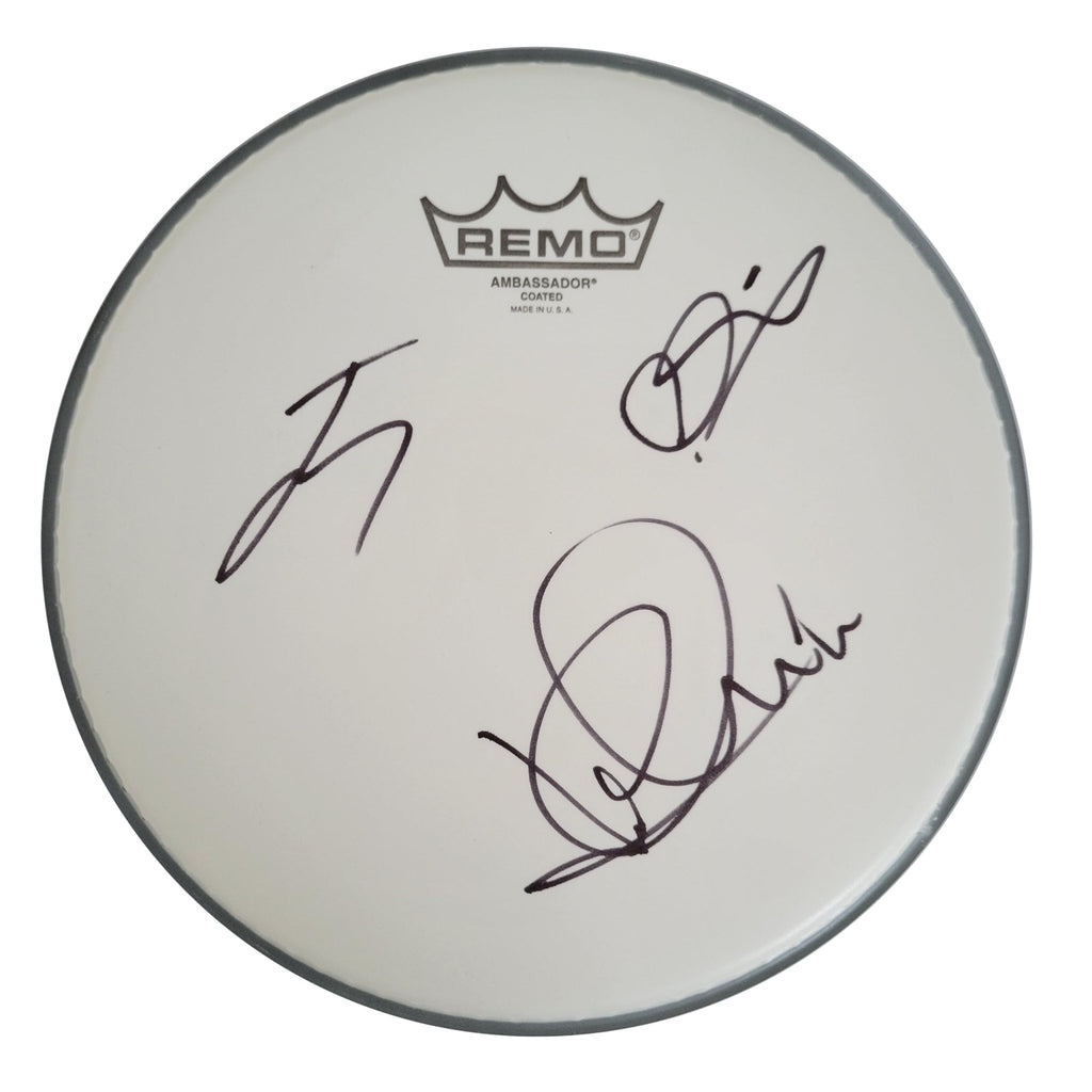The Struts Band Signed 10'' Drumhead COA Proof Autographed Luke Spiller Jed Elliott Gethin Davies