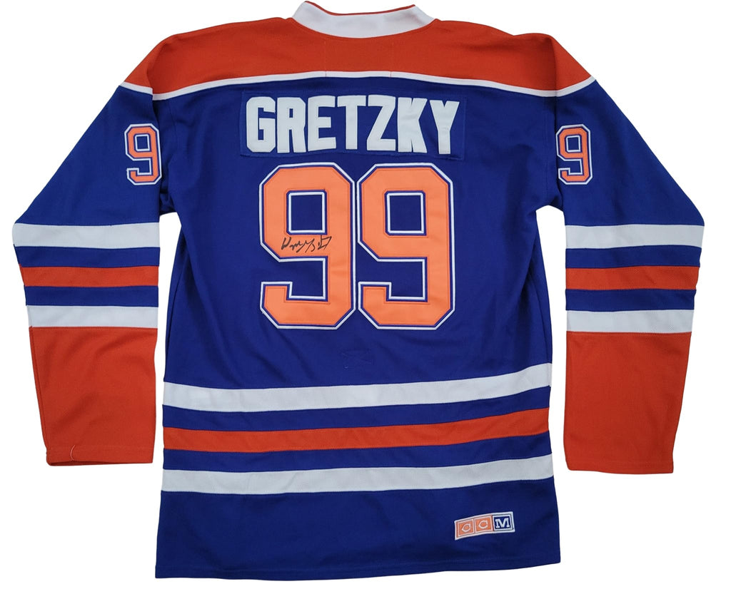 Wayne Gretzky signed Edmonton Oilers Hockey Jersey exact proof COA autographed