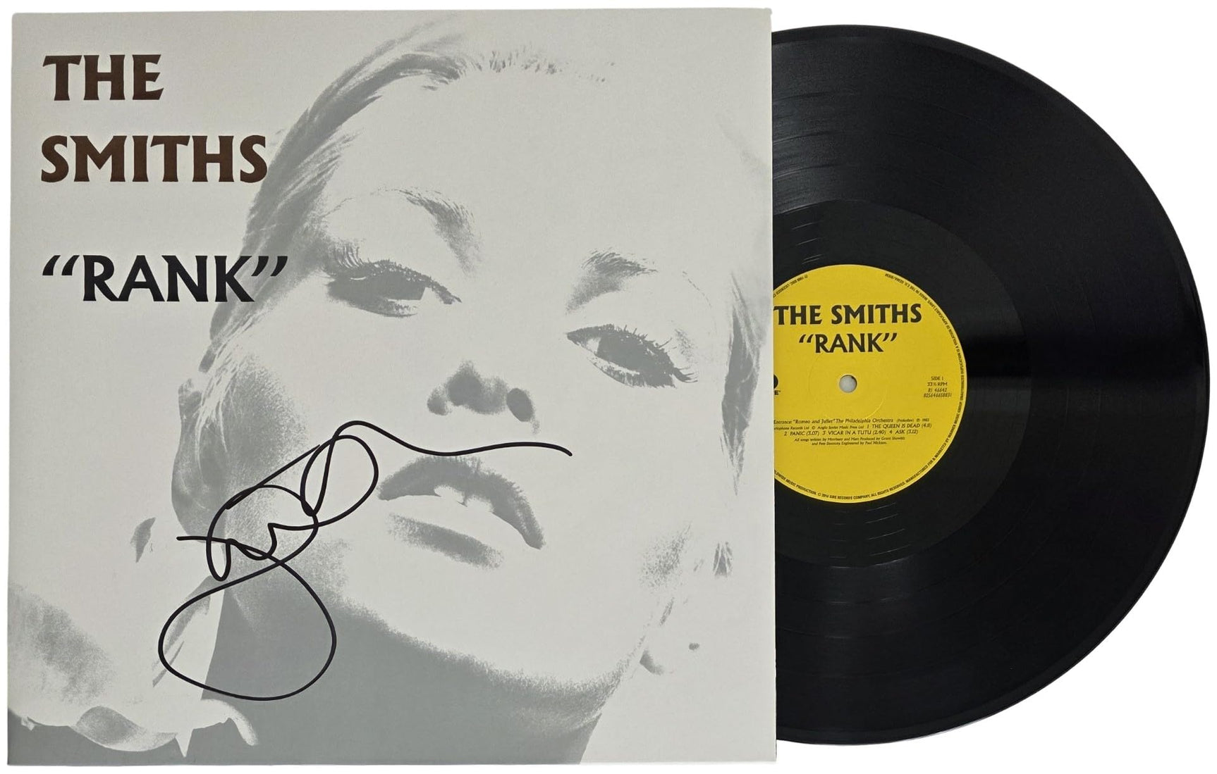 Johnny Marr Signed The Smiths Rank Album COA Proof Autographed Vinyl Record