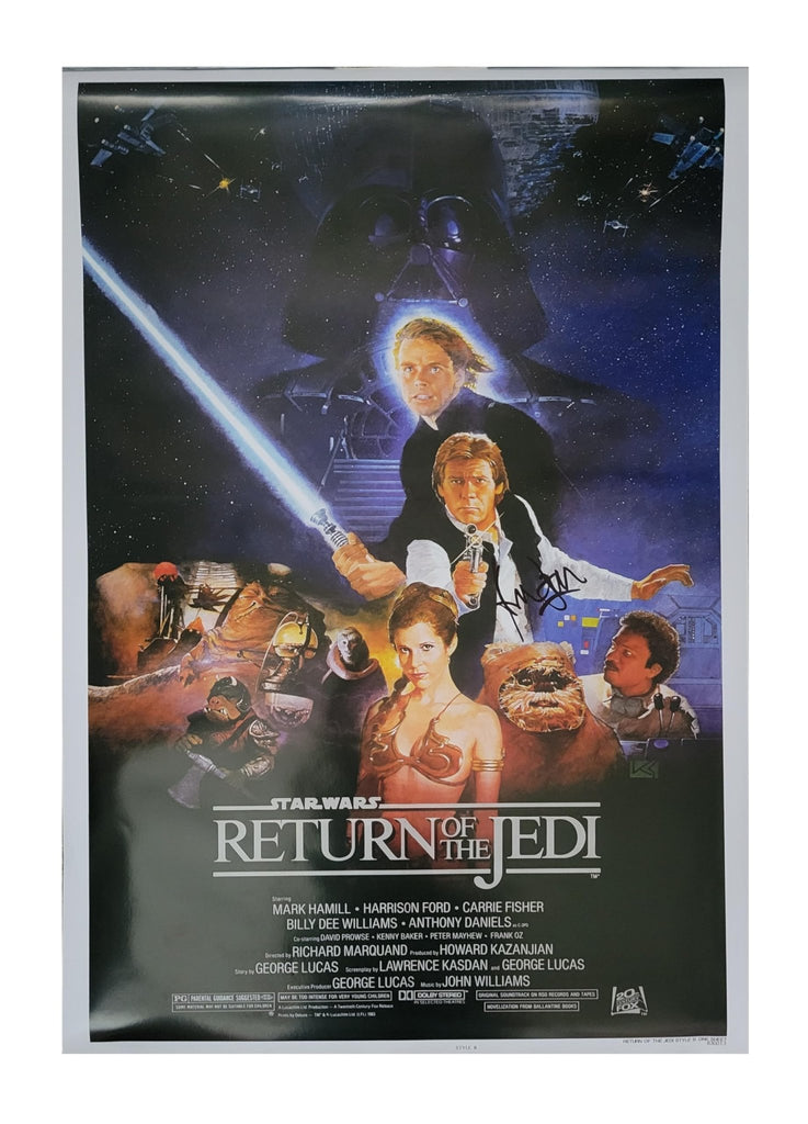 Harrison Ford Signed Star Wars Return of the Jedi 27x39 Poster Proof Autographed