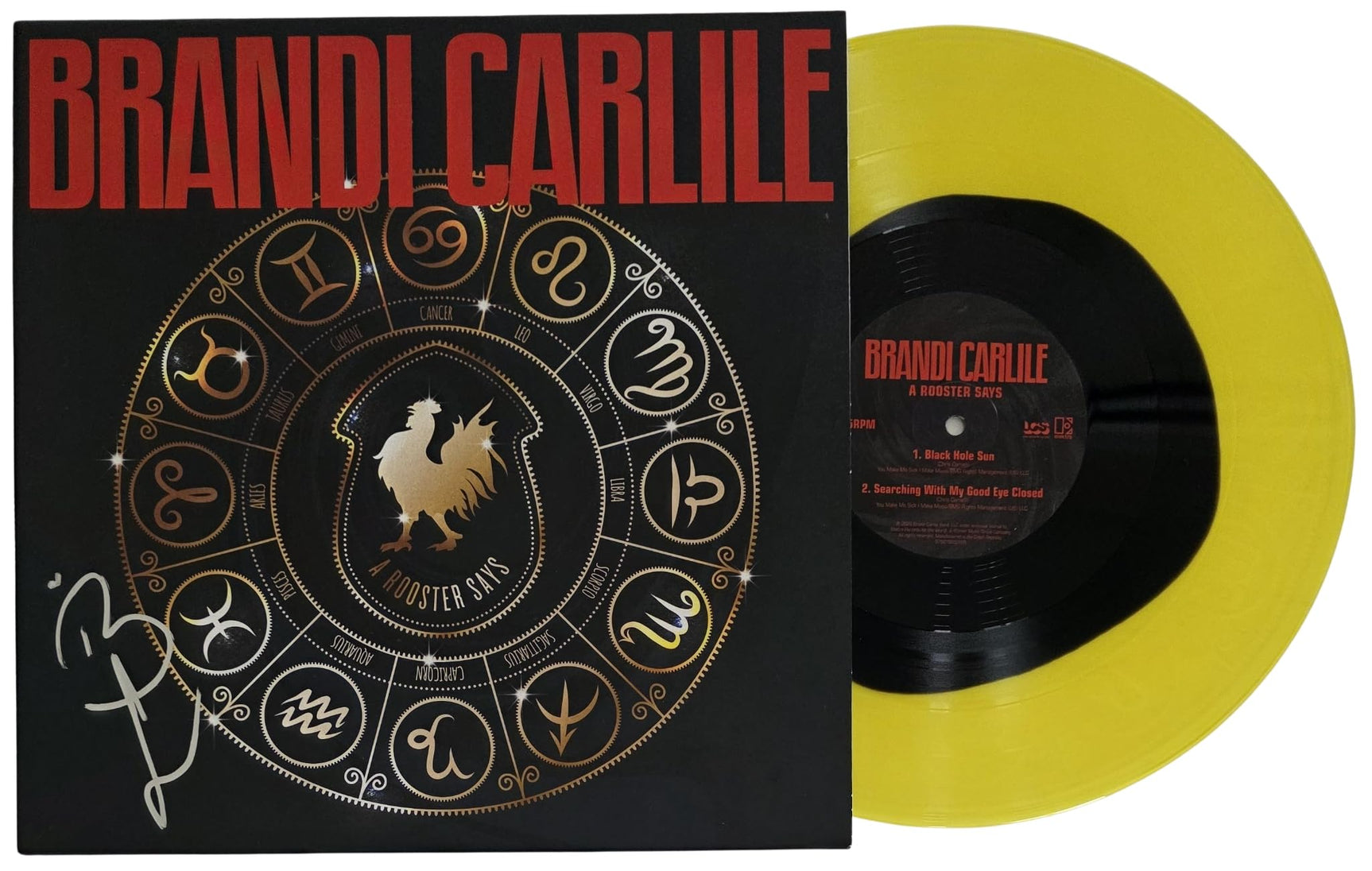 Brandi Carlile Signed A Rooster Says Album Proof COA Autographed Vinyl Record