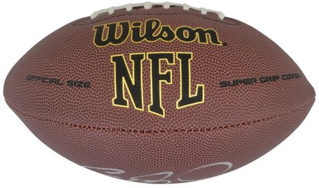 Eddie George Signed Football Proof COA Autographed Tennessee Titans Ohio State Heisman