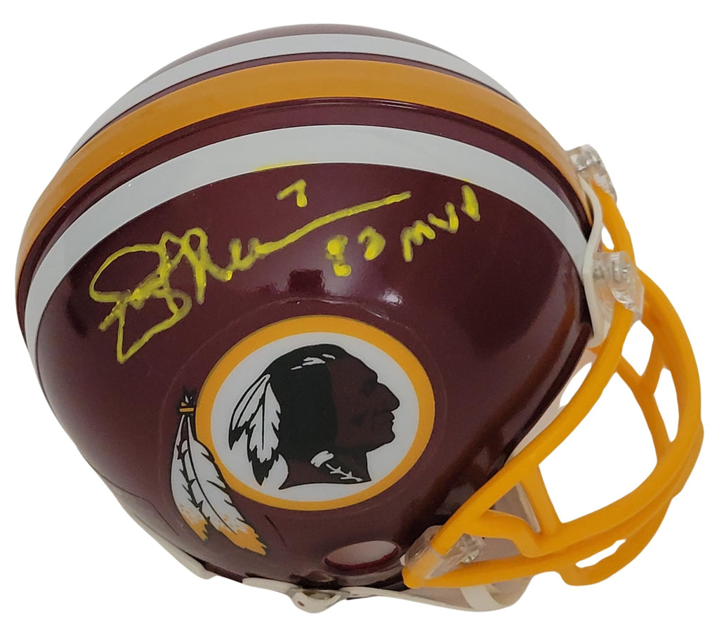 Joe Theisman Signed Washington Mini Football Helmet COA Proof Autographed