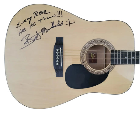 Bret Michaels Poison Signed Full Size Acoustic Guitar COA Proof Autographed