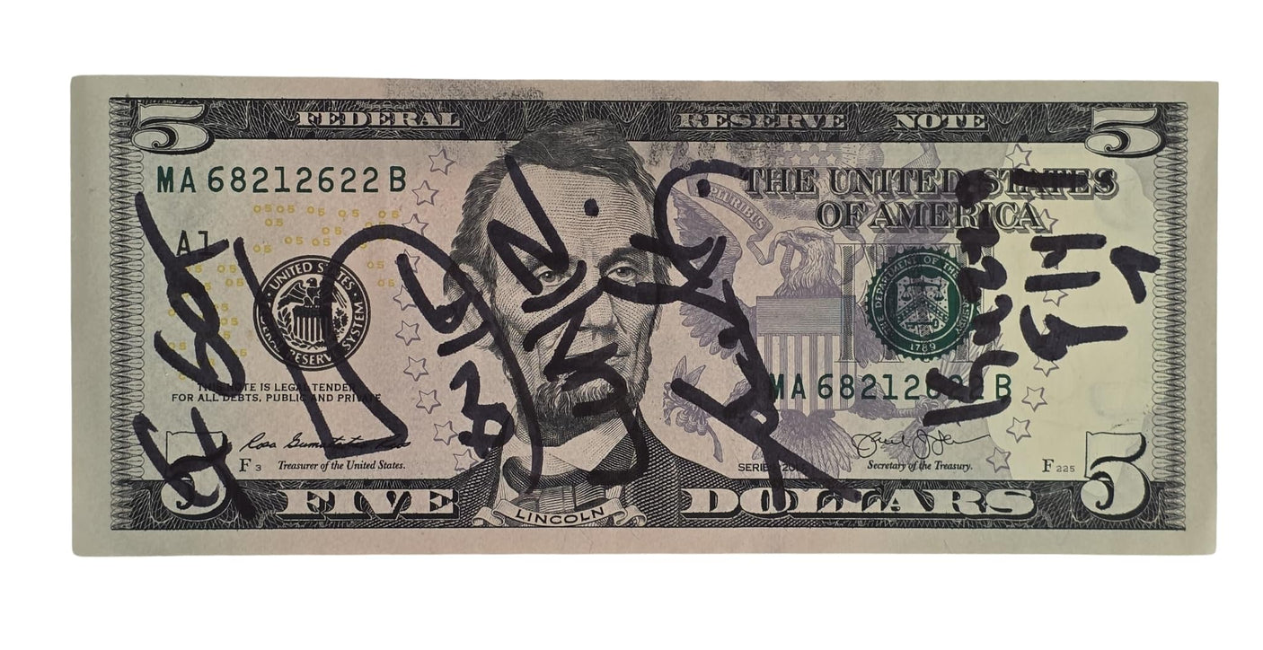 The LUNIZ Yuckmouth ?I GOT 5 ON IT? Signed 5 Dollar Bill COA Proof Autographed STAR