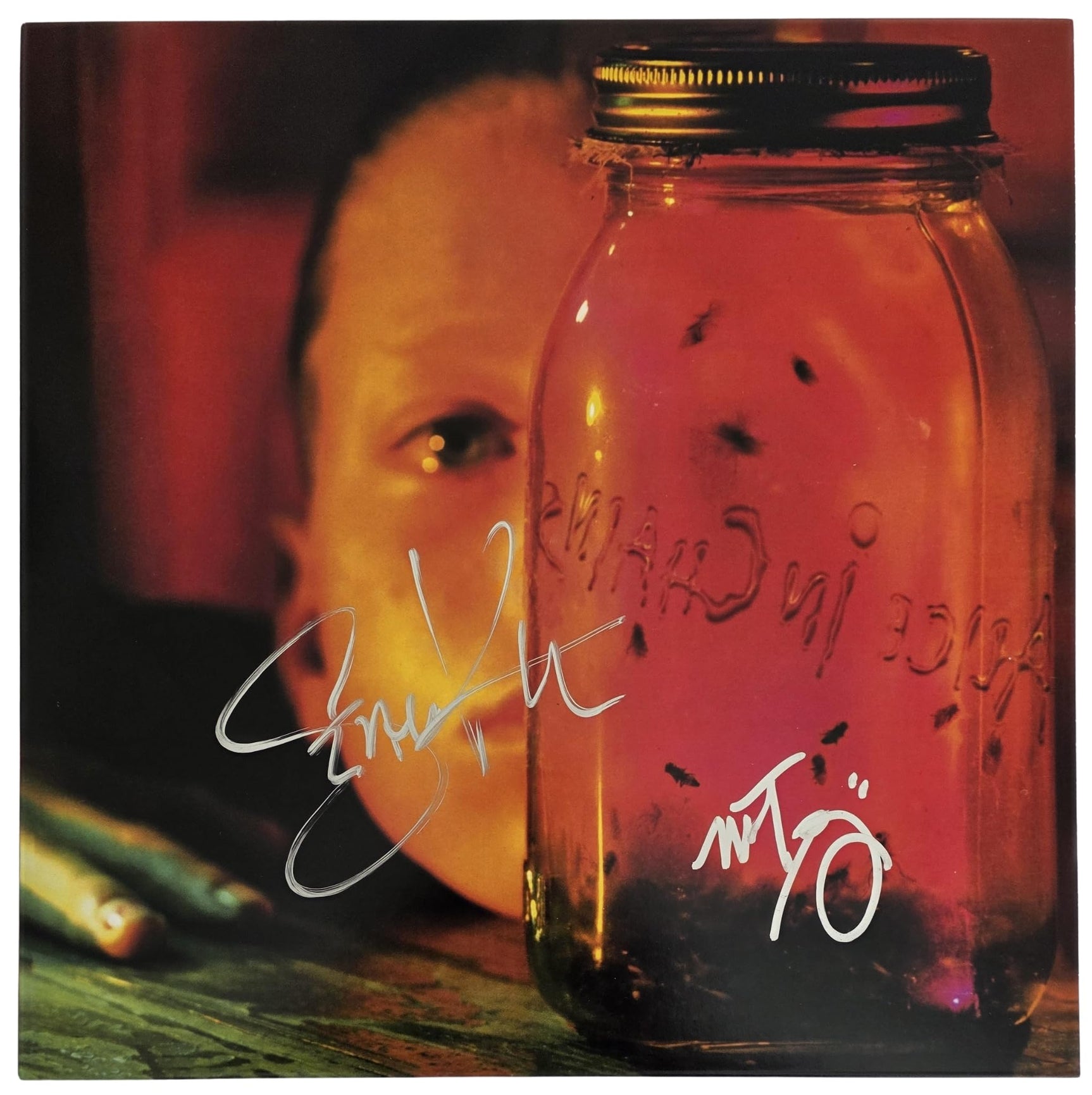 Sean Kinney Mike Inez Signed Alice In Chain Jar of Flies Album Proof Autographed Vinyl Record Alice In Chains