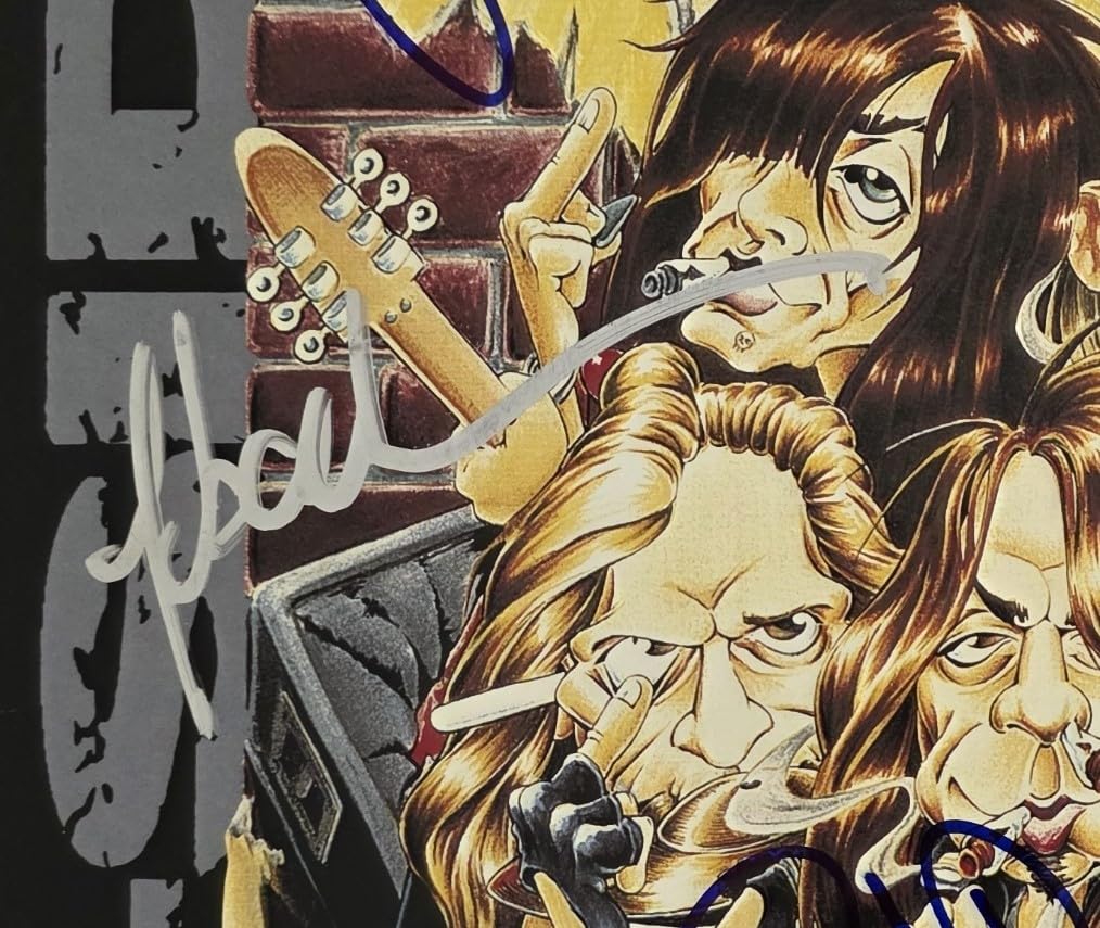 Skid Row Band Signed B - Side Ourselves Album COA Proof Autographed Vinyl Record Sabo,Hill,Bolan,Bach