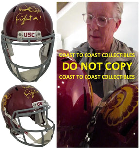 Pete Carroll Signed USC Trojans Full Size Football Helmet COA Proof Autographed USC