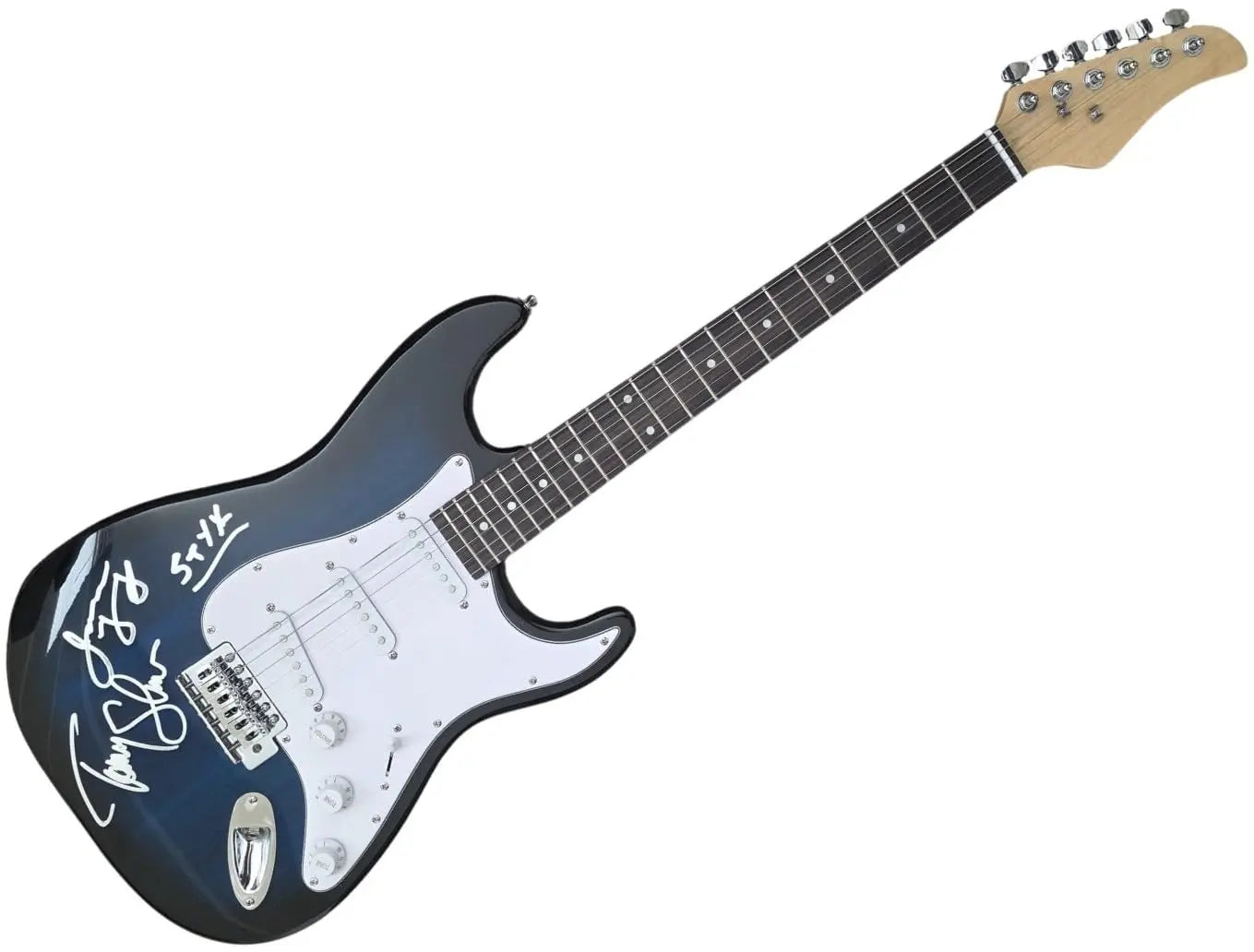 Styx Band Signed Full Size Electric Guitar COA Proof Autographed Tommy Shaw, James Young