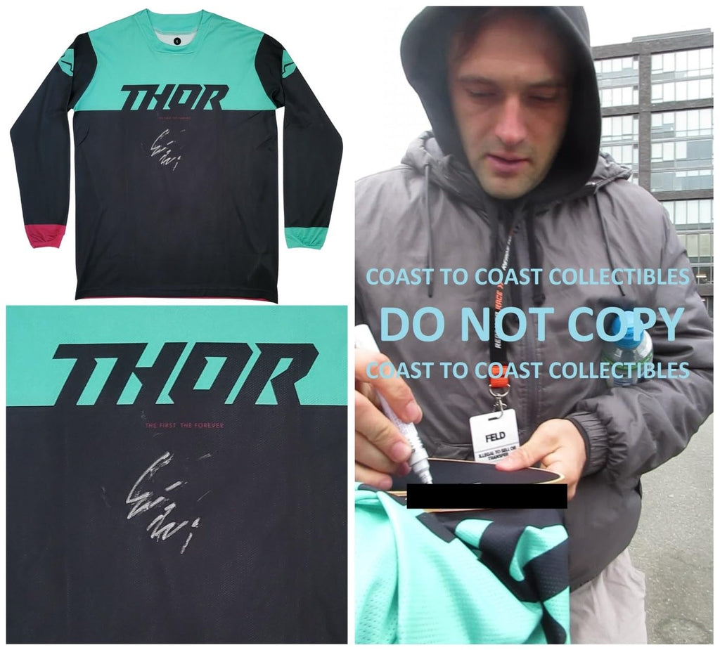 Cooper Webb Signed Thor Jersey COA Proof Autographed Supercross Motocross Auto...