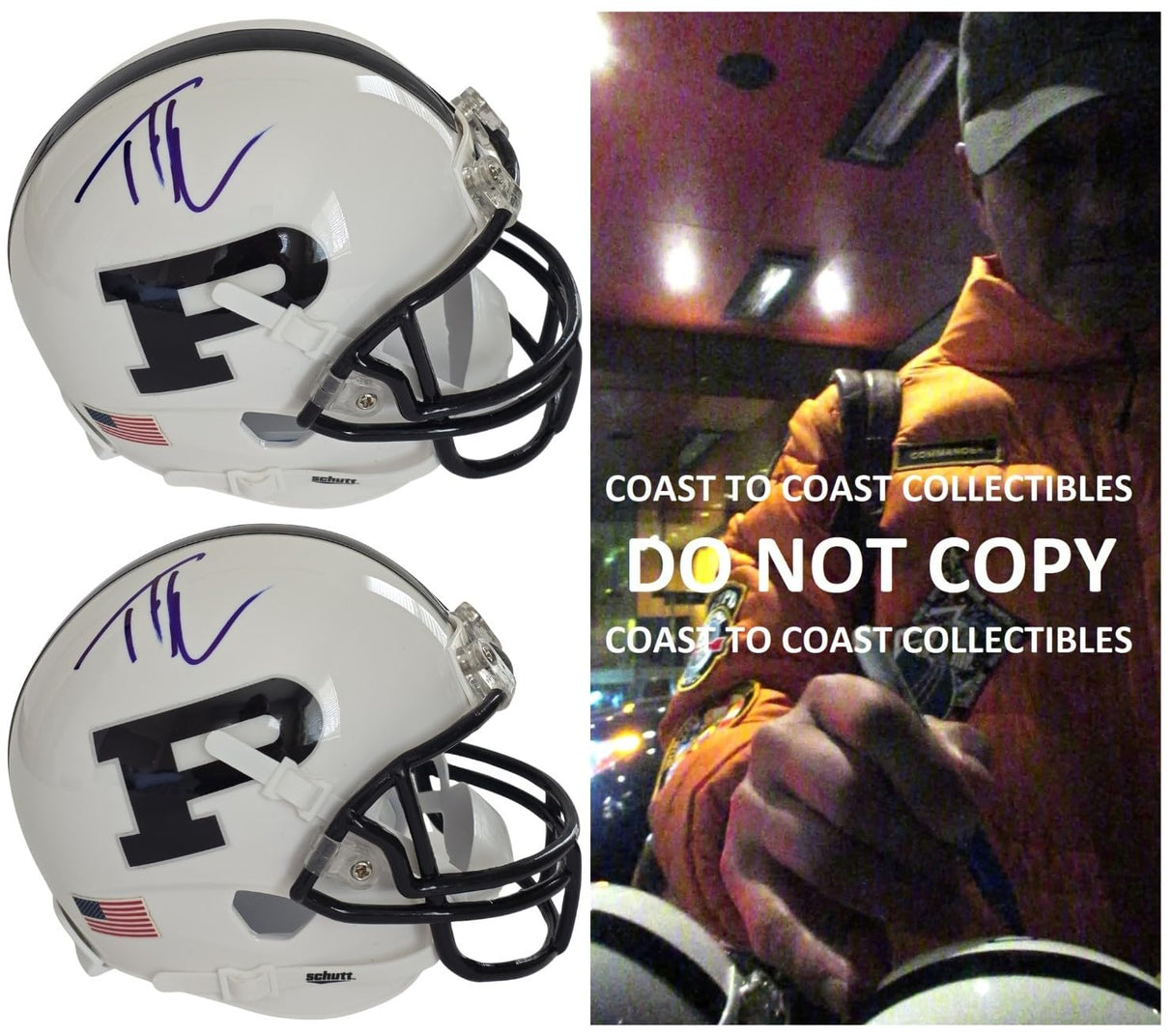 Tim McGraw Signed Permian Mini Helmet Proof COA Friday Night Lights Football Autographed Tim Mcgraw
