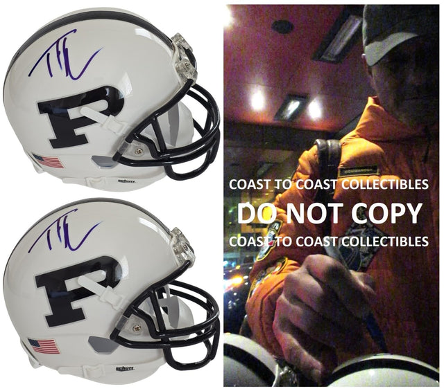 Tim McGraw Signed Permian Mini Helmet Proof COA Friday Night Lights Football Autographed Tim Mcgraw