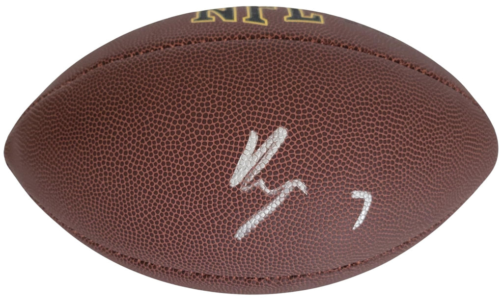 Bijan Robinson Signed Football Proof COA Autographed Atlanta Falcons Texas Longhorns