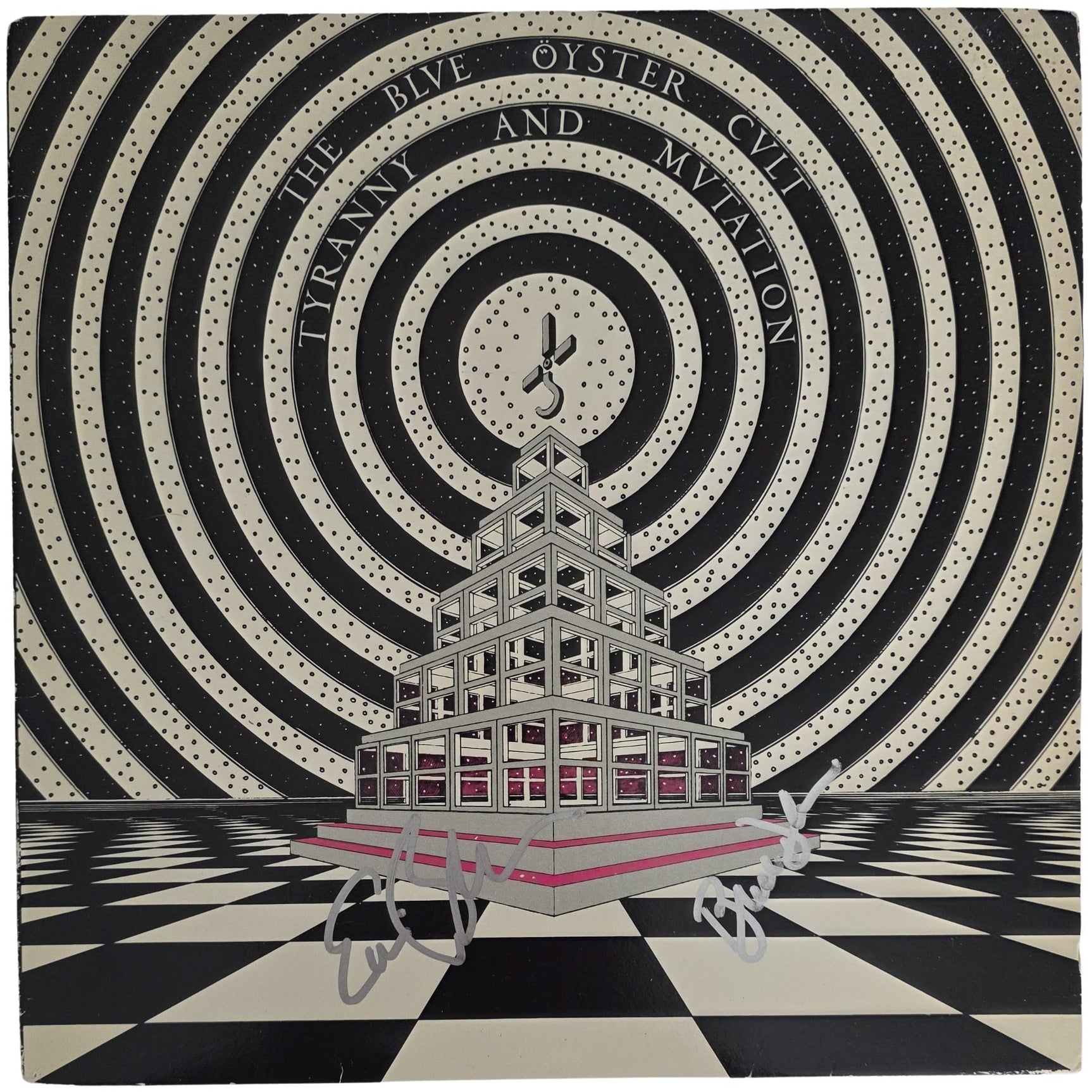 Blue Oyster Cult Signed Tyranny and Mutation Album COA Proof Autographed Vinyl Record