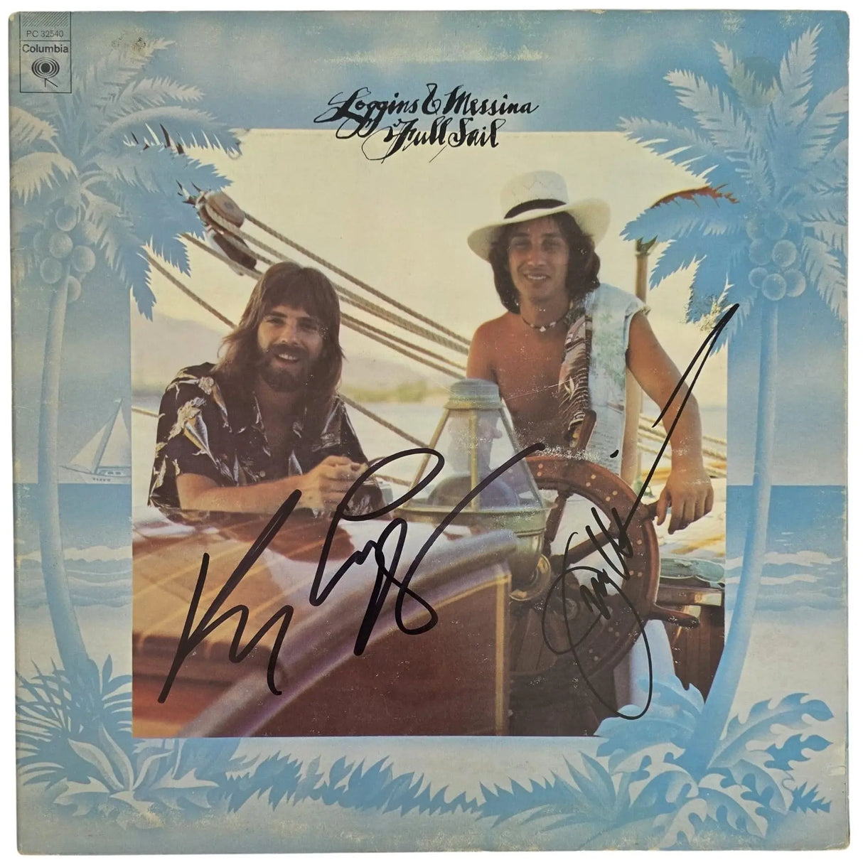 Kenny Loggins & Jim Messina Signed Full Sail Album Proof COA Autographed Vinyl Record