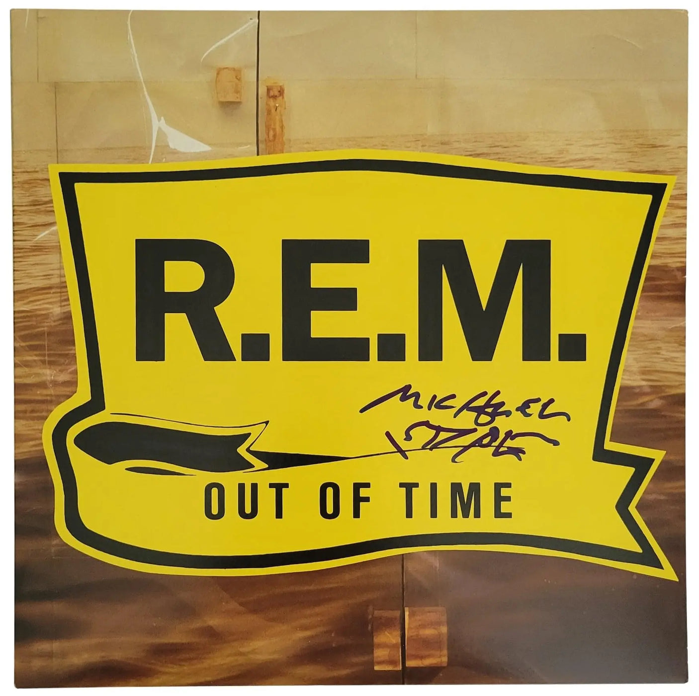 Michael Stipe Signed R.E.M Out Of Time Album COA Proof Autographed Vinyl Record REM