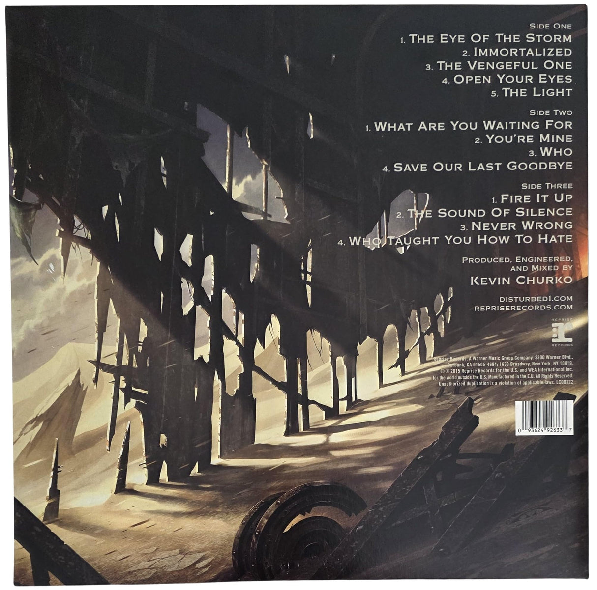 Disturbed Band Signed Immortalized Album COA Proof Autographed Vinyl Record David Draiman,Dan Donegan,Mike Wengren