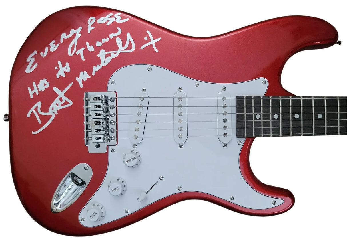Bret Michaels Poison Signed Full Size Electric Guitar COA Proof Autographed