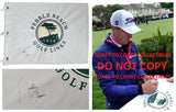 Justin Thomas Signed Pebble Beach Golf Flag COA Proof Autographed