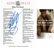 Keith Sweat Signed Make You Sweat Lyrics Sheet COA Exact Proof Autographed STAR