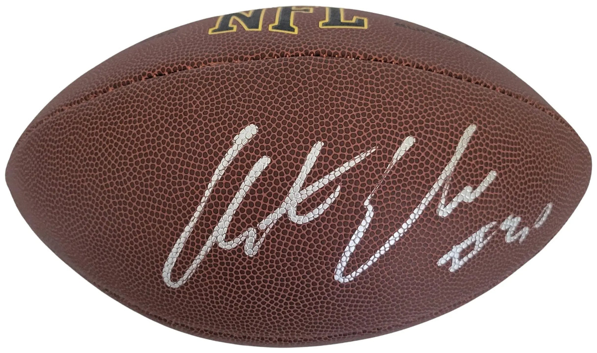 Austin Ekeler Signed Football Proof COA Autographed Washington Commanders LA Chargers