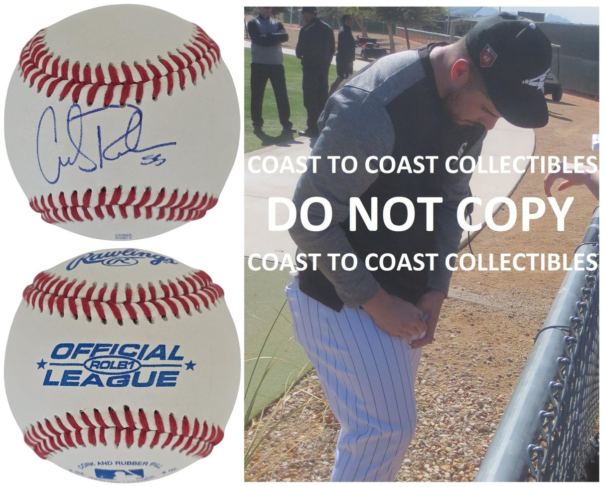 Carlos Rodon Signed Baseball COA Proof New York Yankees White Sox Autographed
