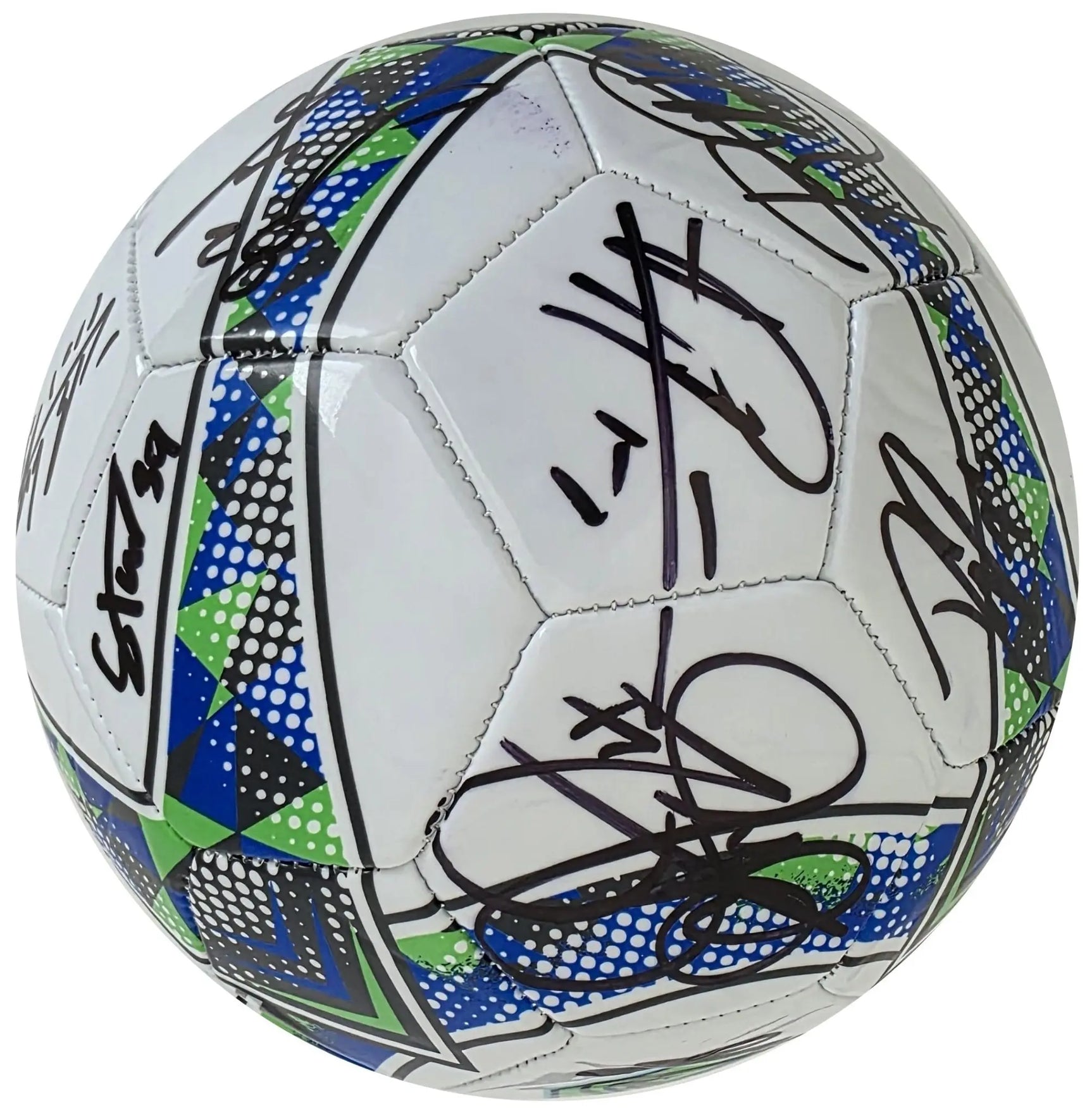 2025 Seattle Sounders FC Team Signed Logo Soccer Ball Exact Proof COA Autographed