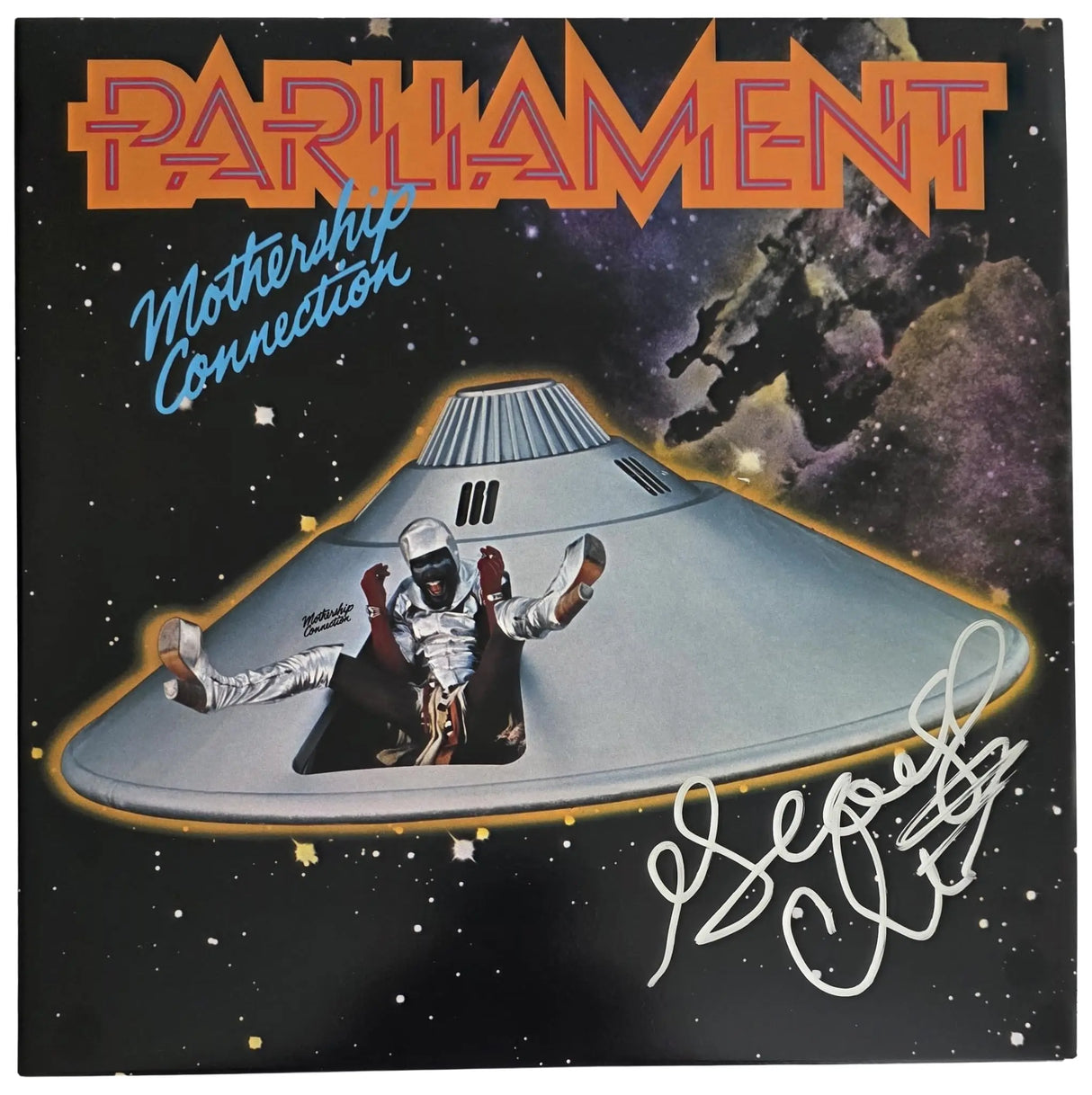 George Clinton Signed Parliament Mothership Connection Album COA Proof Autographed Vinyl Record